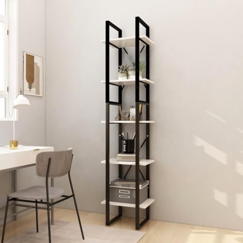 GCHDHAPB Bücherregal & Standregale, Bücherschrank mit 5 Ebenen, Weiß, 40 x 30 x 175 cm, Kiefernholz GCHDHAPB Bücherregal & Standregale, Bücherschrank mit 5 Ebenen, Weiß, 40 x 30 x 175 cm, Kiefernholz von GCHDHAPB