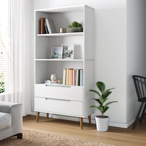 GCHDHAPB Bücherregale & Standregale, Bücherregal, Weiß, 85 x 35 x 170,5 cm, Massivholz, Kiefer GCHDHAPB Bücherregale & Standregale, Bücherregal, Weiß, 85 x 35 x 170,5 cm, Massivholz, Kiefer von GCHDHAPB