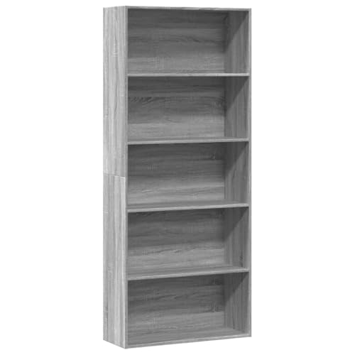 GCHDHAPB Bücherregale & Standregale, Bücherschrank, Grau, Sonoma, 80 x 30 x 189 cm, Holzwerkstoff GCHDHAPB Bücherregale & Standregale, Bücherschrank, Grau, Sonoma, 80 x 30 x 189 cm, Holzwerkstoff von GCHDHAPB