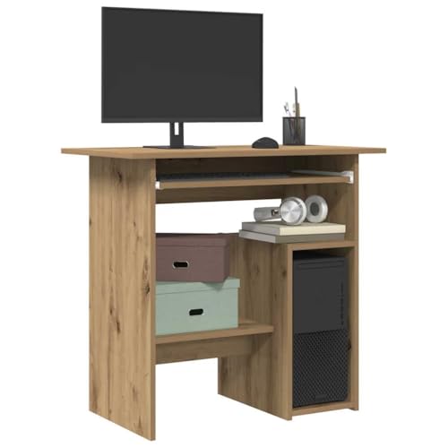 GCHDHAPB Büroschreibtisch-Home-Desk Artisan Eiche, 80 x 45 x 74 cm, Holzwerkstoff von GCHDHAPB