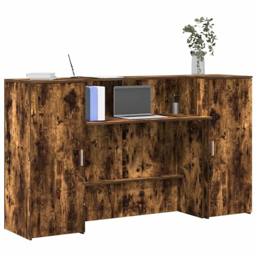 GCHDHAPB Büroschreibtische, Empfangstisch, Raucheiche, 180 x 50 x 103,5 cm, Holzwerkstoff GCHDHAPB Büroschreibtische, Empfangstisch, Raucheiche, 180 x 50 x 103,5 cm, Holzwerkstoff von GCHDHAPB