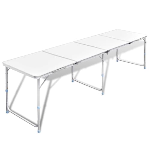 GCHDHAPB Campingtisch klappbar höhenverstellbar Aluminium 240 x 60 cm von GCHDHAPB
