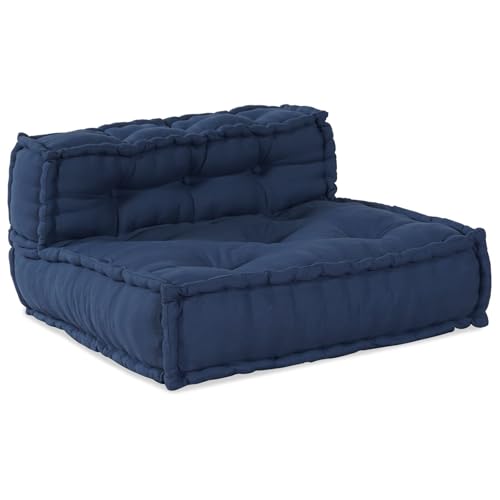 GCHDHAPB Dekor, Textilien: Bettwäsche, Kissen, Decken, Bezüge und Kissen, Modularer Sitzpuff, Indigo, 70 x 70 x 54 cm von GCHDHAPB