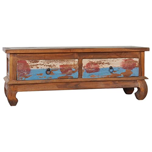 GCHDHAPB Entertainment Centers & TV Stands-TV Cabinet 110x35x40cm Reclaimed Teak Wood von GCHDHAPB