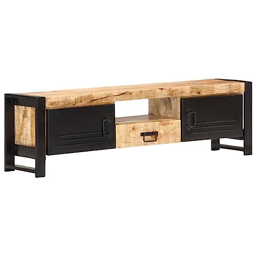 GCHDHAPB Entertainment Centers & TV Stands-TV Schrank 140x30x40 cm Mangoholz grob GCHDHAPB Entertainment Centers & TV Stands-TV Schrank 140x30x40 cm Mangoholz grob von GCHDHAPB