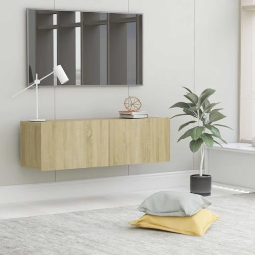 GCHDHAPB Entertainment Centers & TV Stands-TV Schrank Sonoma Eiche 100x30x30cm Holzwerkstoff von GCHDHAPB