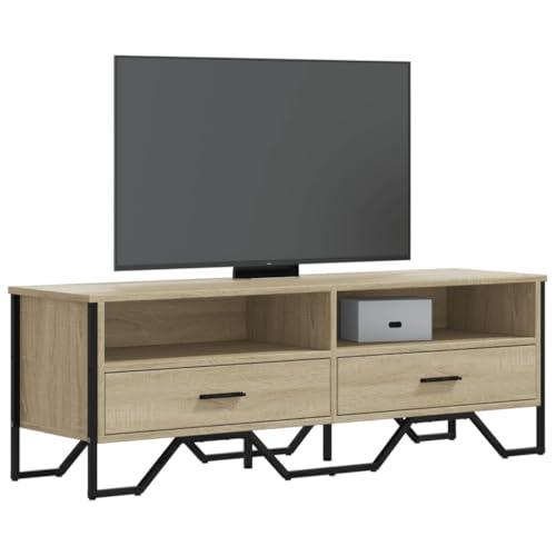 GCHDHAPB Entertainment Centers & TV Stands-TV Schrank Sonoma Eiche 122x34x41cm Holzwerkstoff von GCHDHAPB