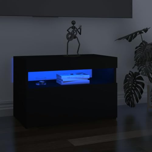 GCHDHAPB Entertainment Centers & TV Stands-TV Schrank mit LED-Leuchten Schwarz 60x35x40cm GCHDHAPB Entertainment Centers & TV Stands-TV Schrank mit LED-Leuchten Schwarz 60x35x40cm von GCHDHAPB