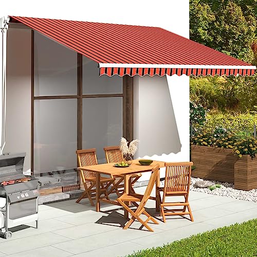 GCHDHAPB Ersatzstoff für Markise orange und braun 4,5x3,5m GCHDHAPB Ersatzstoff für Markise orange und braun 4,5x3,5m von GCHDHAPB