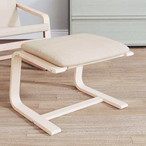 GCHDHAPB Fußstützen-Fußhocker Creme 51x41x40cm Stoff GCHDHAPB Fußstützen-Fußhocker Creme 51x41x40cm Stoff von GCHDHAPB