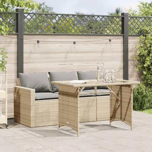 GCHDHAPB Gartenmöbel-Set, 2-teilig, mit Kissen, Polyrattan, Beige GCHDHAPB Gartenmöbel-Set, 2-teilig, mit Kissen, Polyrattan, Beige von GCHDHAPB