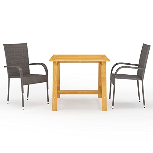 GCHDHAPB Gartenmöbel-Set, 3-teilig, Braun GCHDHAPB Gartenmöbel-Set, 3-teilig, Braun von GCHDHAPB