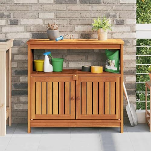 GCHDHAPB Gartentisch Konsolentisch 80x35x75cm Massivholz Akazie Outdoor Tische von GCHDHAPB