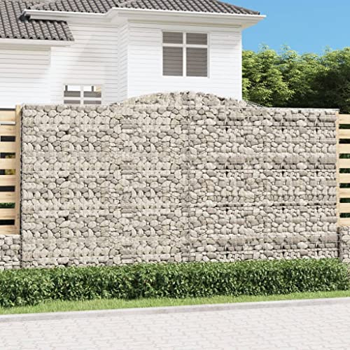 GCHDHAPB Gewölbte Gabionenkörbe, 8 Stück, 400 x 50 x 220/240 cm, verzinktes Eisen, Haus & Garten, Rasen & Garten, Gartentöpfe & Pflanzgefäße GCHDHAPB Gewölbte Gabionenkörbe, 8 Stück, 400 x 50 x 220/240 cm, verzinktes Eisen, Haus & Garten, Rasen & Garten, Gartentöpfe & Pflanzgefäße von GCHDHAPB