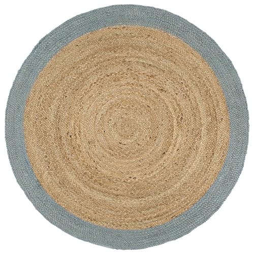 GCHDHAPB Handgefertigter Jute-Teppich mit olivgrüner Bordüre, 210 cm, Heim- und Gartendekor-Teppiche GCHDHAPB Handgefertigter Jute-Teppich mit olivgrüner Bordüre, 210 cm, Heim- und Gartendekor-Teppiche von GCHDHAPB