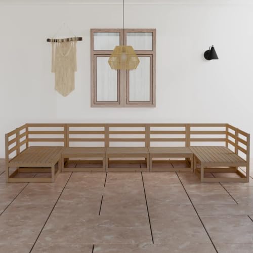 GCHDHAPB Haus-Outdoor Möbelset, 7 Teile Garten Lounge Set Massivkiefer GCHDHAPB Haus-Outdoor Möbelset, 7 Teile Garten Lounge Set Massivkiefer von GCHDHAPB