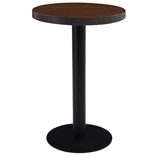 GCHDHAPB Heimtische, Küchen- und Esszimmertische, Bistrotisch, 50 cm, Dunkelbraun von GCHDHAPB