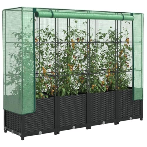 GCHDHAPB Hochbeet mit Gewächshausabdeckung Rattanoptik 160x40x138 cm Haus & Garten Rasen & Garten Gartenarbeit Töpfe & Pflanzgefäße GCHDHAPB Hochbeet mit Gewächshausabdeckung Rattanoptik 160x40x138 cm Haus & Garten Rasen & Garten Gartenarbeit Töpfe & Pflanzgefäße von GCHDHAPB