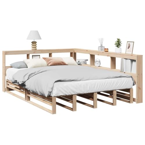 GCHDHAPB Home-Beds & Accessories,Beds & Bed Frames,Bookcase Bed without Mattress 150x200cm Solid Wood Pine GCHDHAPB Home-Beds & Accessories,Beds & Bed Frames,Bookcase Bed without Mattress 150x200cm Solid Wood Pine von GCHDHAPB