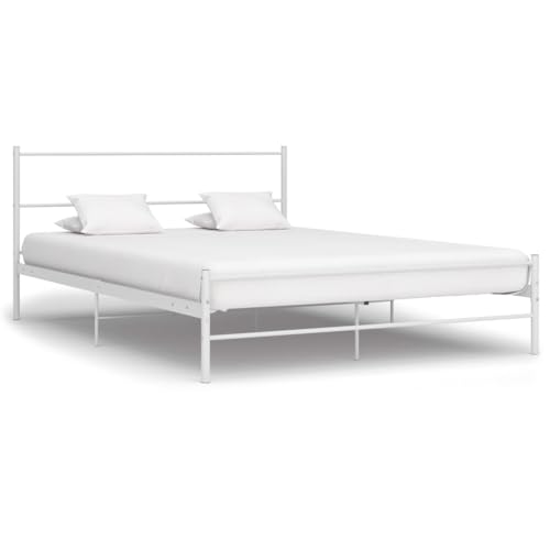GCHDHAPB Home-Beds & Accessories,Betten & Bettrahmen,284694 Bettgestell ohne Matratze, weiß, Metall, 120x200 cm GCHDHAPB Home-Beds & Accessories,Betten & Bettrahmen,284694 Bettgestell ohne Matratze, weiß, Metall, 120x200 cm von GCHDHAPB
