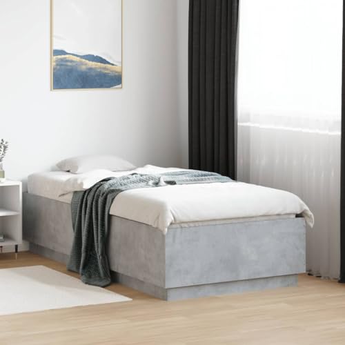 GCHDHAPB Home-Beds & Accessories,Betten & Bettrahmen,Bettrahmen ohne Matratze Beton Grau 90x190 cm Einzelbett GCHDHAPB Home-Beds & Accessories,Betten & Bettrahmen,Bettrahmen ohne Matratze Beton Grau 90x190 cm Einzelbett von GCHDHAPB