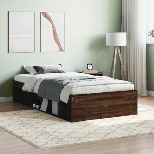 GCHDHAPB Home-Beds & Accessories,Betten & Bettrahmen,Bettrahmen ohne Matratze Braun Eiche 90x190 cm Einzelbett GCHDHAPB Home-Beds & Accessories,Betten & Bettrahmen,Bettrahmen ohne Matratze Braun Eiche 90x190 cm Einzelbett von GCHDHAPB