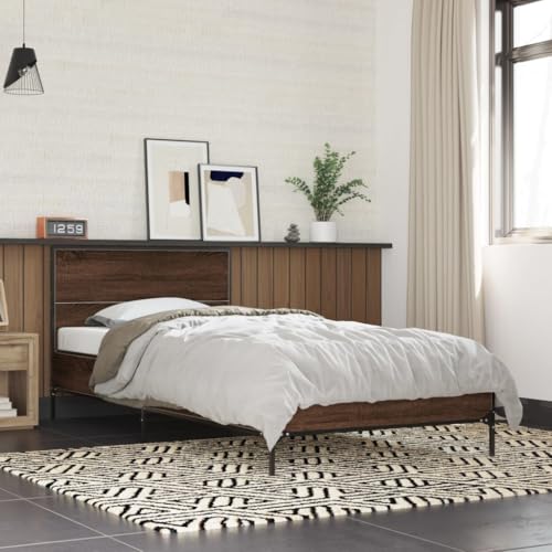 GCHDHAPB Home-Beds & Accessories,Betten & Bettrahmen,Bettrahmen ohne Matratze Braun Eiche 90x190 cm Einzelbett GCHDHAPB Home-Beds & Accessories,Betten & Bettrahmen,Bettrahmen ohne Matratze Braun Eiche 90x190 cm Einzelbett von GCHDHAPB