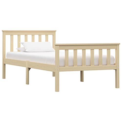 GCHDHAPB Home-Beds & Accessories,Betten & Bettrahmen,Bettrahmen ohne Matratze Natur massives Kiefernholz 100x200 cm GCHDHAPB Home-Beds & Accessories,Betten & Bettrahmen,Bettrahmen ohne Matratze Natur massives Kiefernholz 100x200 cm von GCHDHAPB