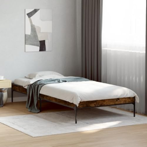 GCHDHAPB Home-Beds & Accessories,Betten & Bettrahmen,Bettrahmen ohne Matratze Raucheiche 100x200 cm GCHDHAPB Home-Beds & Accessories,Betten & Bettrahmen,Bettrahmen ohne Matratze Raucheiche 100x200 cm von GCHDHAPB