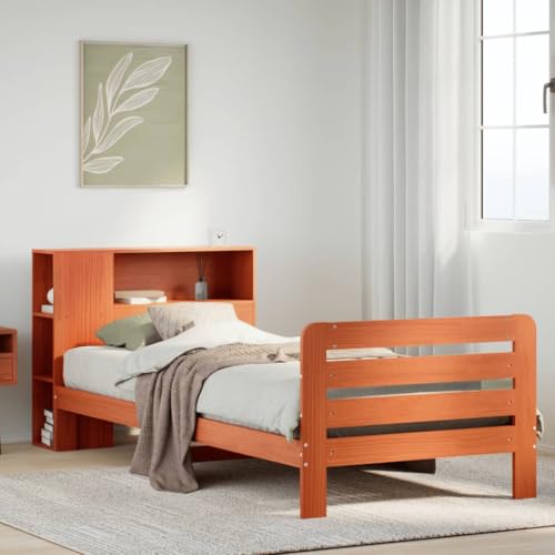 GCHDHAPB Home-Beds & Accessories,Betten & Bettrahmen,Bettrahmen ohne Matratze Wachs braun 90x190 cm Einzelbett Massivholz Kiefer GCHDHAPB Home-Beds & Accessories,Betten & Bettrahmen,Bettrahmen ohne Matratze Wachs braun 90x190 cm Einzelbett Massivholz Kiefer von GCHDHAPB