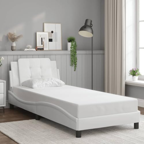GCHDHAPB Home-Beds & Accessories,Betten & Bettrahmen,Bettrahmen ohne Matratze Weiß 80x200 cm Kunstleder GCHDHAPB Home-Beds & Accessories,Betten & Bettrahmen,Bettrahmen ohne Matratze Weiß 80x200 cm Kunstleder von GCHDHAPB