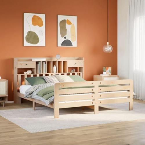 GCHDHAPB Home-Beds & Accessories,Betten & Bettrahmen,Bücherregal Bett ohne Matratze 200x200 cm Massivholz Kiefer GCHDHAPB Home-Beds & Accessories,Betten & Bettrahmen,Bücherregal Bett ohne Matratze 200x200 cm Massivholz Kiefer von GCHDHAPB