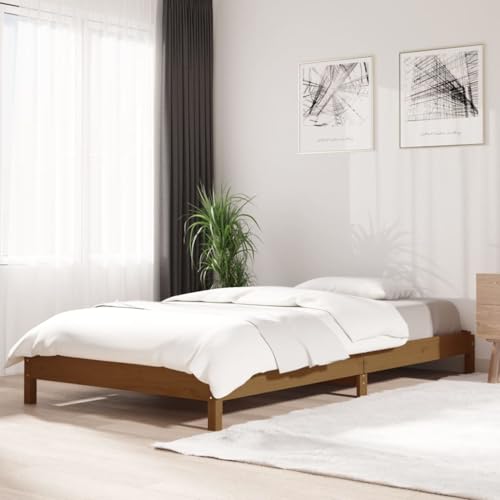 GCHDHAPB Home-Beds & Accessories,Betten & Bettrahmen,Stapelbett ohne Matratze Honigbraun 90x190 cm Einzelbett Massivholz Kiefer GCHDHAPB Home-Beds & Accessories,Betten & Bettrahmen,Stapelbett ohne Matratze Honigbraun 90x190 cm Einzelbett Massivholz Kiefer von GCHDHAPB