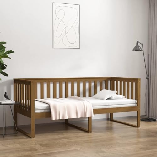 GCHDHAPB Home-Beds & Accessories,Betten & Bettrahmen,Tagesbett ohne Matratze Honigbraun 90x190 cm Einzelbett Massivholz Kiefer GCHDHAPB Home-Beds & Accessories,Betten & Bettrahmen,Tagesbett ohne Matratze Honigbraun 90x190 cm Einzelbett Massivholz Kiefer von GCHDHAPB