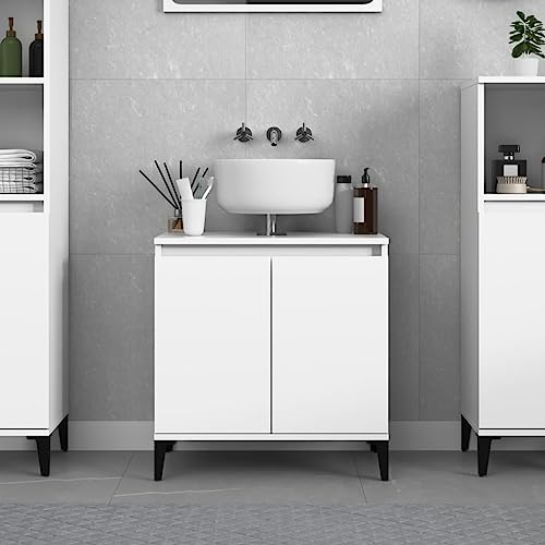 GCHDHAPB Home-Cabinets & Storage, Waschtischunterschrank, Badezimmer-Waschtisch, Waschbeckenschrank, weiß, 58 x 33 x 60 cm, Holzwerkstoff GCHDHAPB Home-Cabinets & Storage, Waschtischunterschrank, Badezimmer-Waschtisch, Waschbeckenschrank, weiß, 58 x 33 x 60 cm, Holzwerkstoff von GCHDHAPB