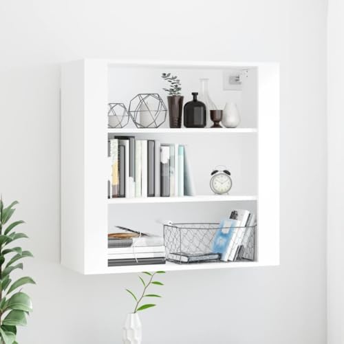 GCHDHAPB Home-Cabinets & Storage,Hängeschrank Weiß 80x33x80cm Holzwerkstoff von GCHDHAPB