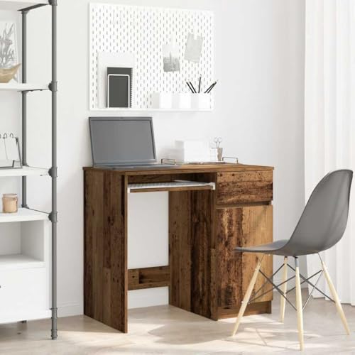 GCHDHAPB Home-Office Home-Schreibtische, Schreibtisch, Altes Holz, 86 x 49 x 76 cm, Holzwerkstoff von GCHDHAPB