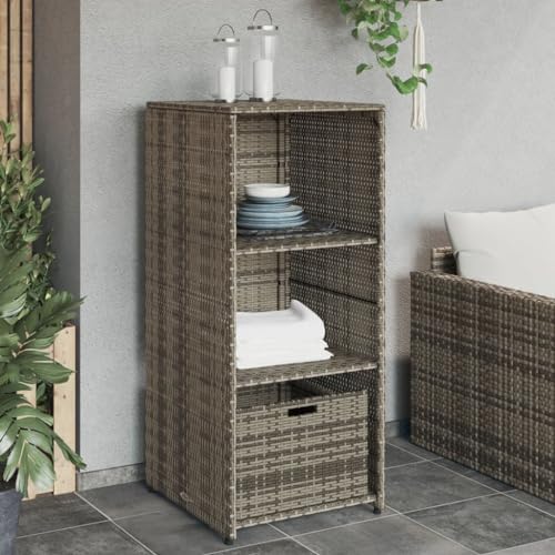 GCHDHAPB Home-Outdoor Aufbewahrungsboxen, Garten, Aufbewahrungsschrank, grau, 50 x 55 x 115 cm, Polyrattan GCHDHAPB Home-Outdoor Aufbewahrungsboxen, Garten, Aufbewahrungsschrank, grau, 50 x 55 x 115 cm, Polyrattan von GCHDHAPB