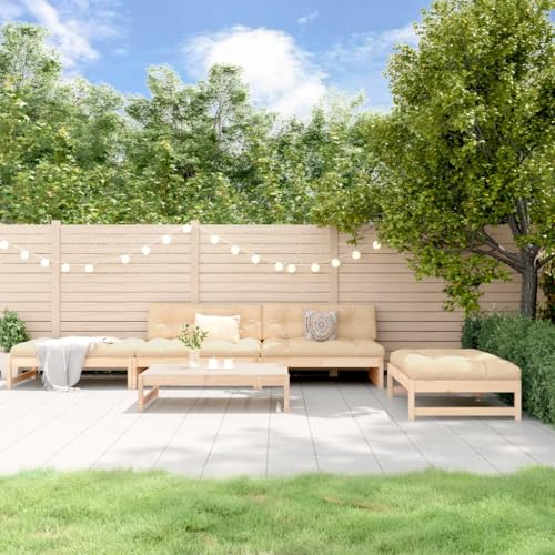 GCHDHAPB Home-Outdoor Gartenmöbel-Set, 5-teilig, Massivholz, Kiefer von GCHDHAPB
