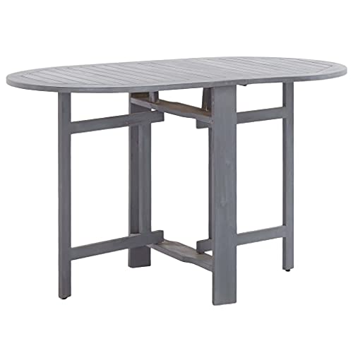 GCHDHAPB Home-Outdoor Home-Outdoor Tische, Gartentisch, grau, 120 x 70 x 74 cm, Akazienholz massiv von GCHDHAPB