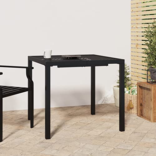 GCHDHAPB Home-Outdoor Home-Outdoor Tische, Gartentisch Anthrazit 80x80x72 cm Stahl von GCHDHAPB