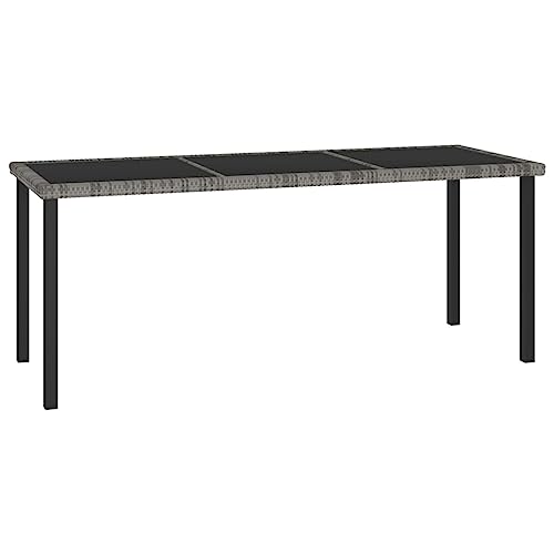 GCHDHAPB Home-Outdoor Home-Outdoor Tische Garten Esstisch Grau 180 x 70 x 73 cm Polyrattan GCHDHAPB Home-Outdoor Home-Outdoor Tische Garten Esstisch Grau 180 x 70 x 73 cm Polyrattan von GCHDHAPB