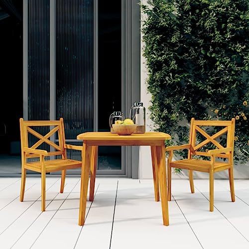 GCHDHAPB Home-Outdoor Home-Outdoor Tische Gartentisch 85x85x75cm Massivholz Akazie von GCHDHAPB