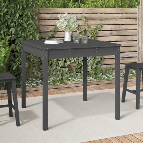 GCHDHAPB Home-Outdoor Home-Outdoor Tische Gartentisch Grau 82,5 x 82,5 x 76 cm Massivholz Kiefer GCHDHAPB Home-Outdoor Home-Outdoor Tische Gartentisch Grau 82,5 x 82,5 x 76 cm Massivholz Kiefer von GCHDHAPB