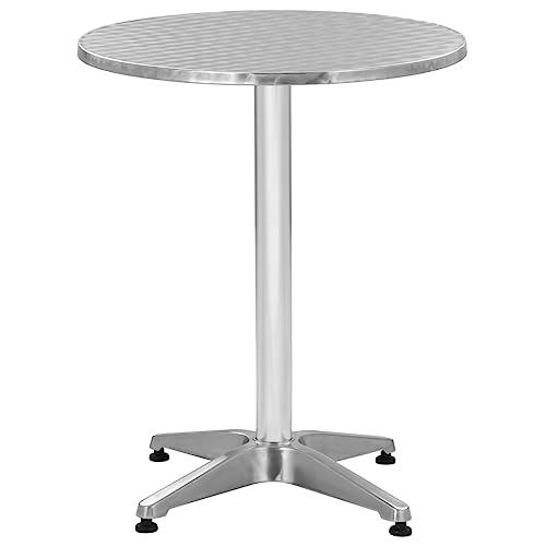 GCHDHAPB Home-Outdoor Home-Outdoor Tische Gartentisch Silber 60x70cm Aluminium von GCHDHAPB