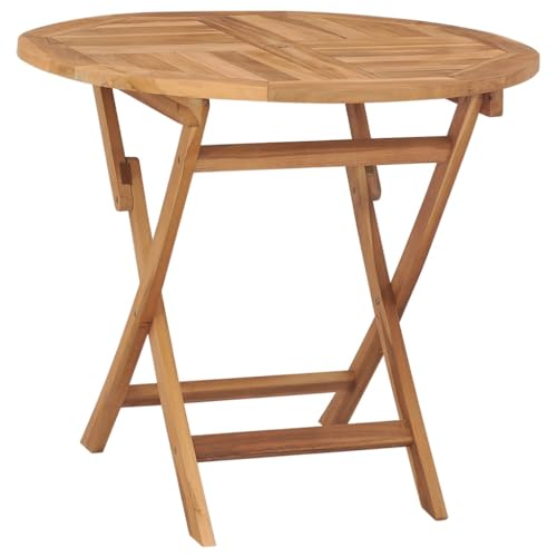 GCHDHAPB Home-Outdoor Home-Outdoor Tische Klapptisch Gartentisch 85x76cm Massiv Teakholz von GCHDHAPB