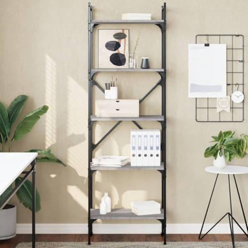 GCHDHAPB Home-Regale, Bücherregale & Standregale, Bücherregal 5-lagig grau Sonoma 56x31,5x174 cm Engineered Wood GCHDHAPB Home-Regale, Bücherregale & Standregale, Bücherregal 5-lagig grau Sonoma 56x31,5x174 cm Engineered Wood von GCHDHAPB