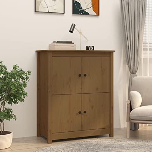 GCHDHAPB Home-Schränke & Aufbewahrung, Buffet & Sideboards, Anrichte braun Honig 83 x 41,5 x 100 cm Massivholz Kiefer von GCHDHAPB