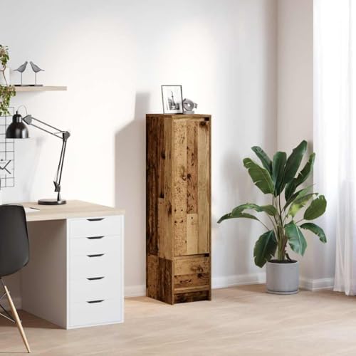 GCHDHAPB Home-Schränke & Aufbewahrung, Buffets & Sideboards, Highboard Altes Holz, 29,5 x 34 x 119,5 cm, Holzwerkstoff von GCHDHAPB