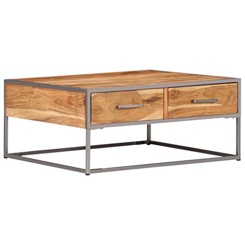 GCHDHAPB Home-Tische, Akzenttische, Couchtische, Couchtisch, 75 x 75 x 35 cm, massives Akazienholz GCHDHAPB Home-Tische, Akzenttische, Couchtische, Couchtisch, 75 x 75 x 35 cm, massives Akazienholz von GCHDHAPB